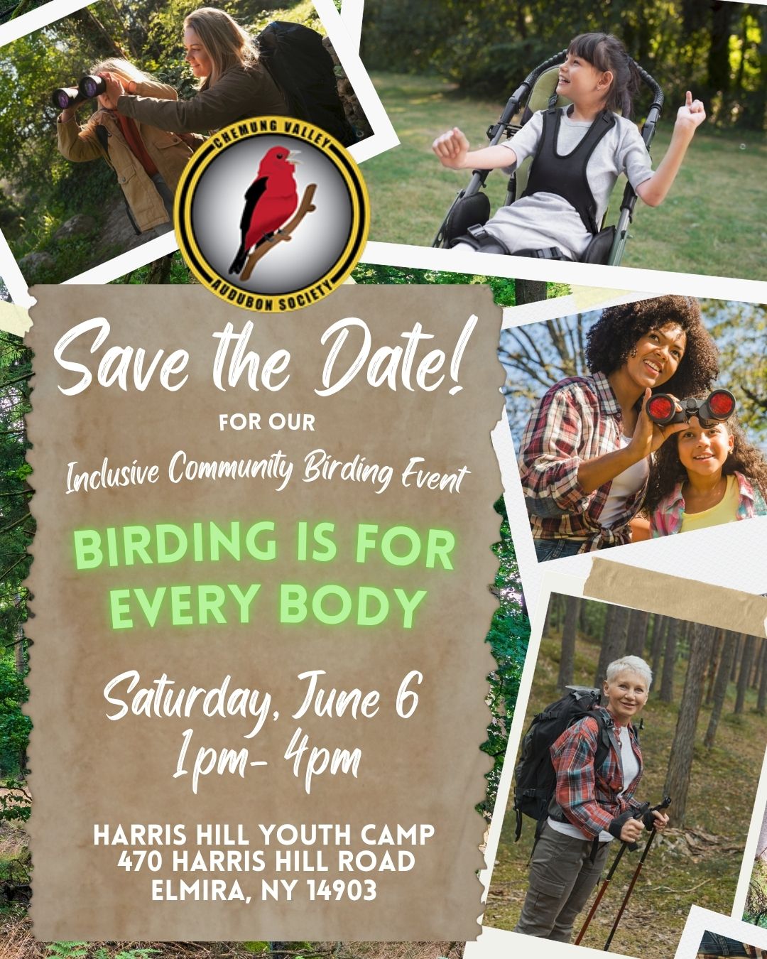 Save the date! Birding is for Everybody returns on Saturday, June 6, 2026!