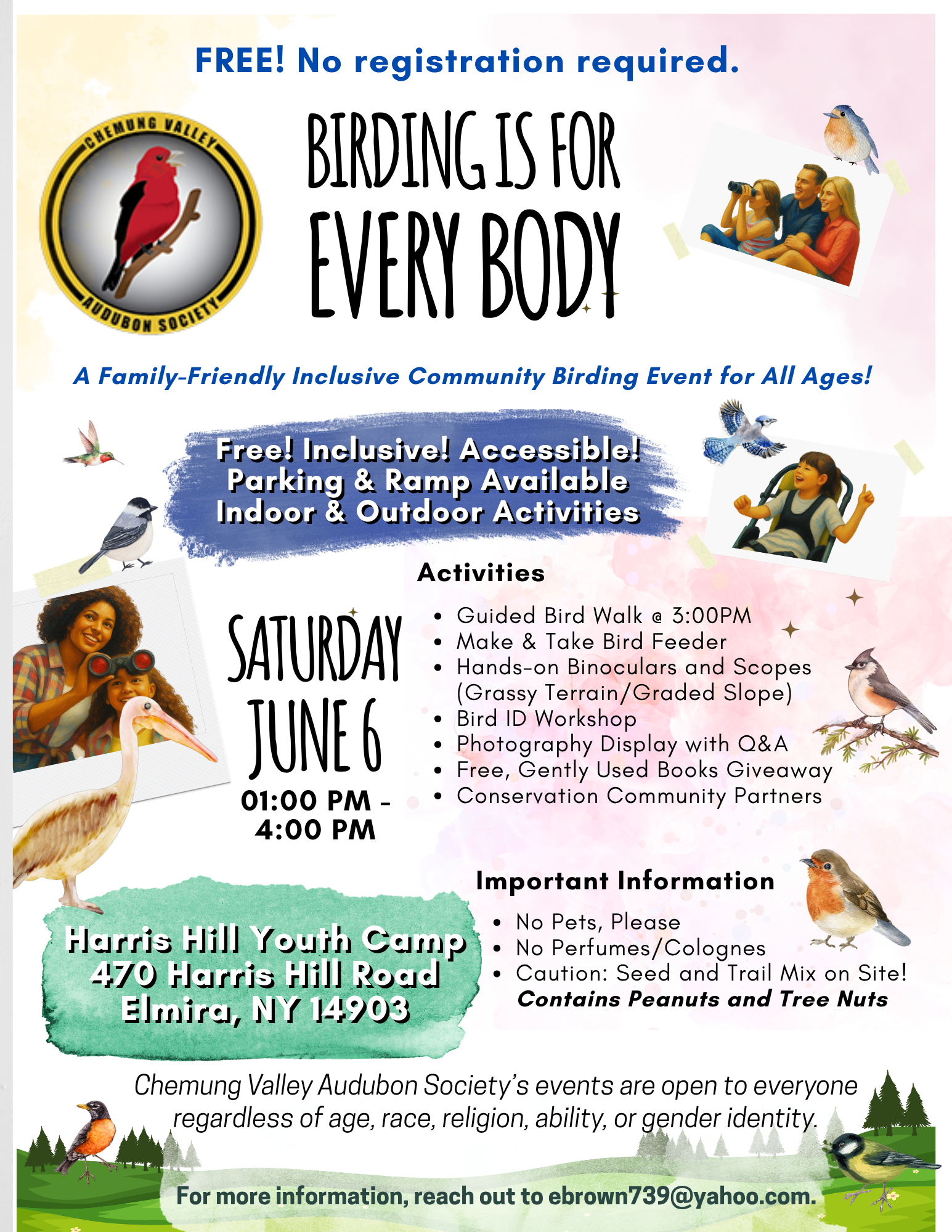 Save the date! Birding is for Everybody returns on Saturday, June 6, 2026!